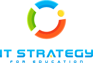 Logo vertical a color de IT Strategy For Education